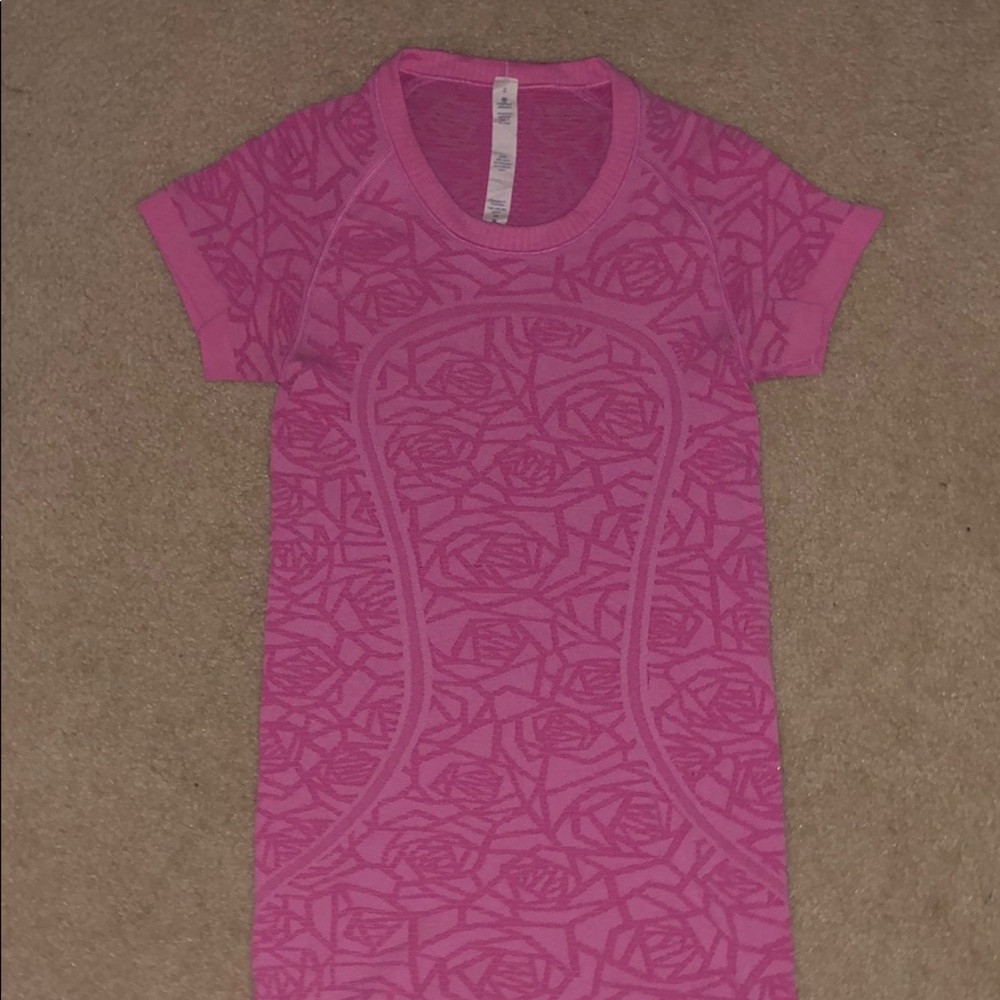 Lululemon Pink Swiftly Tech Short Sleeve Top